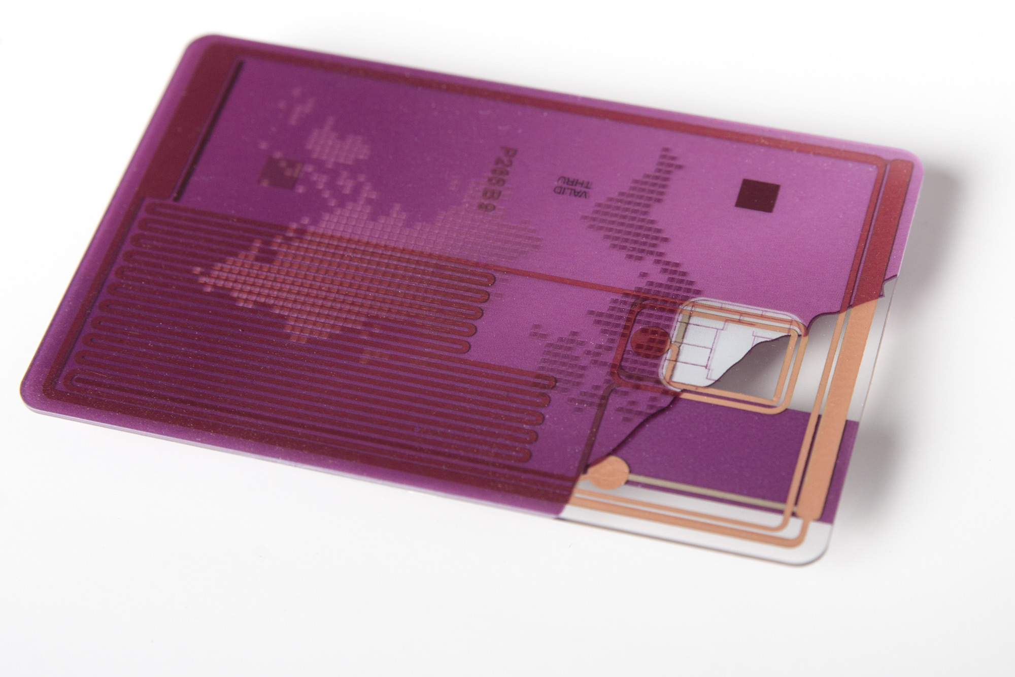 Kontaktlose Chipkarte drucken