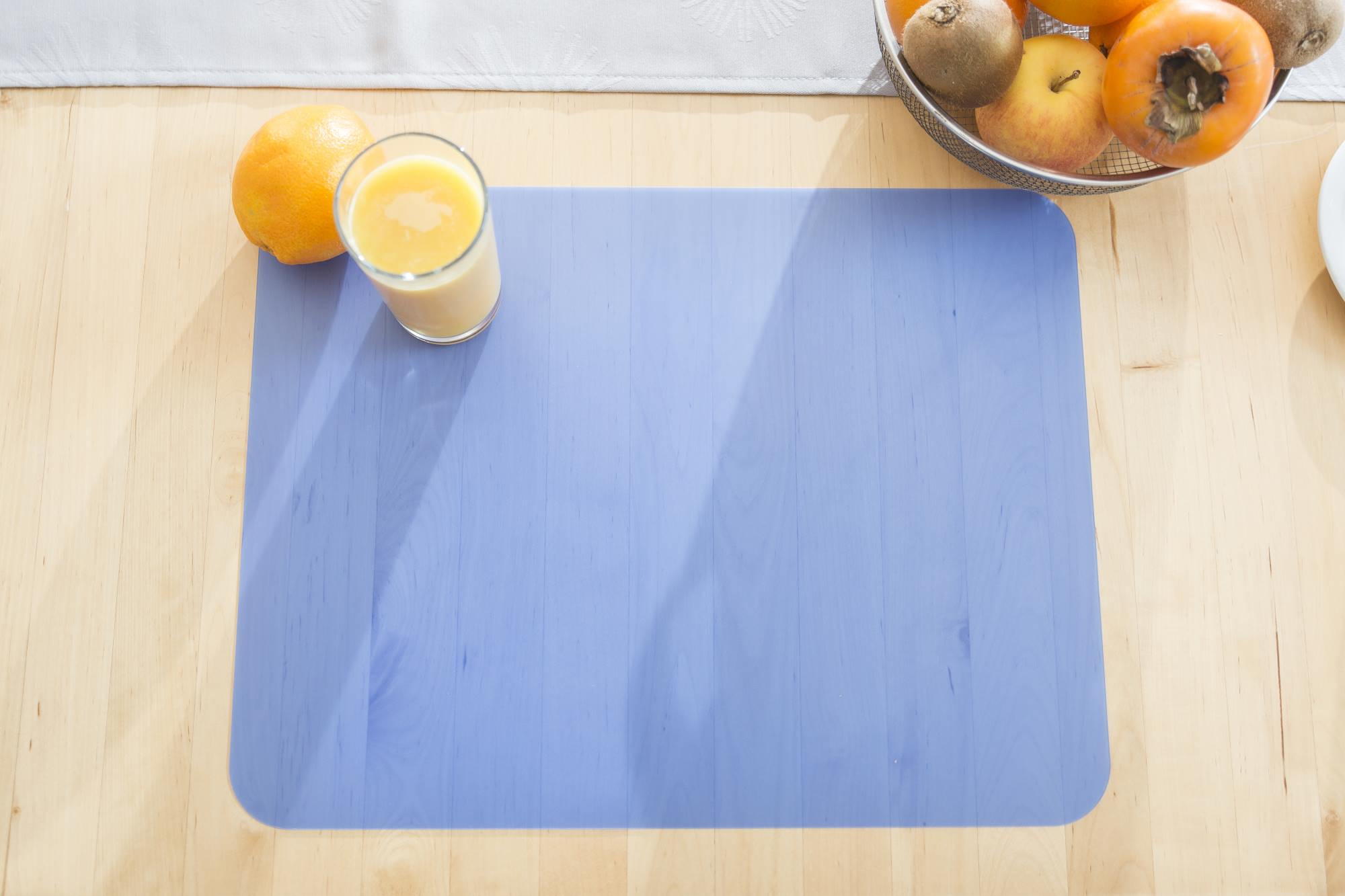 Tischset abgerundet blau