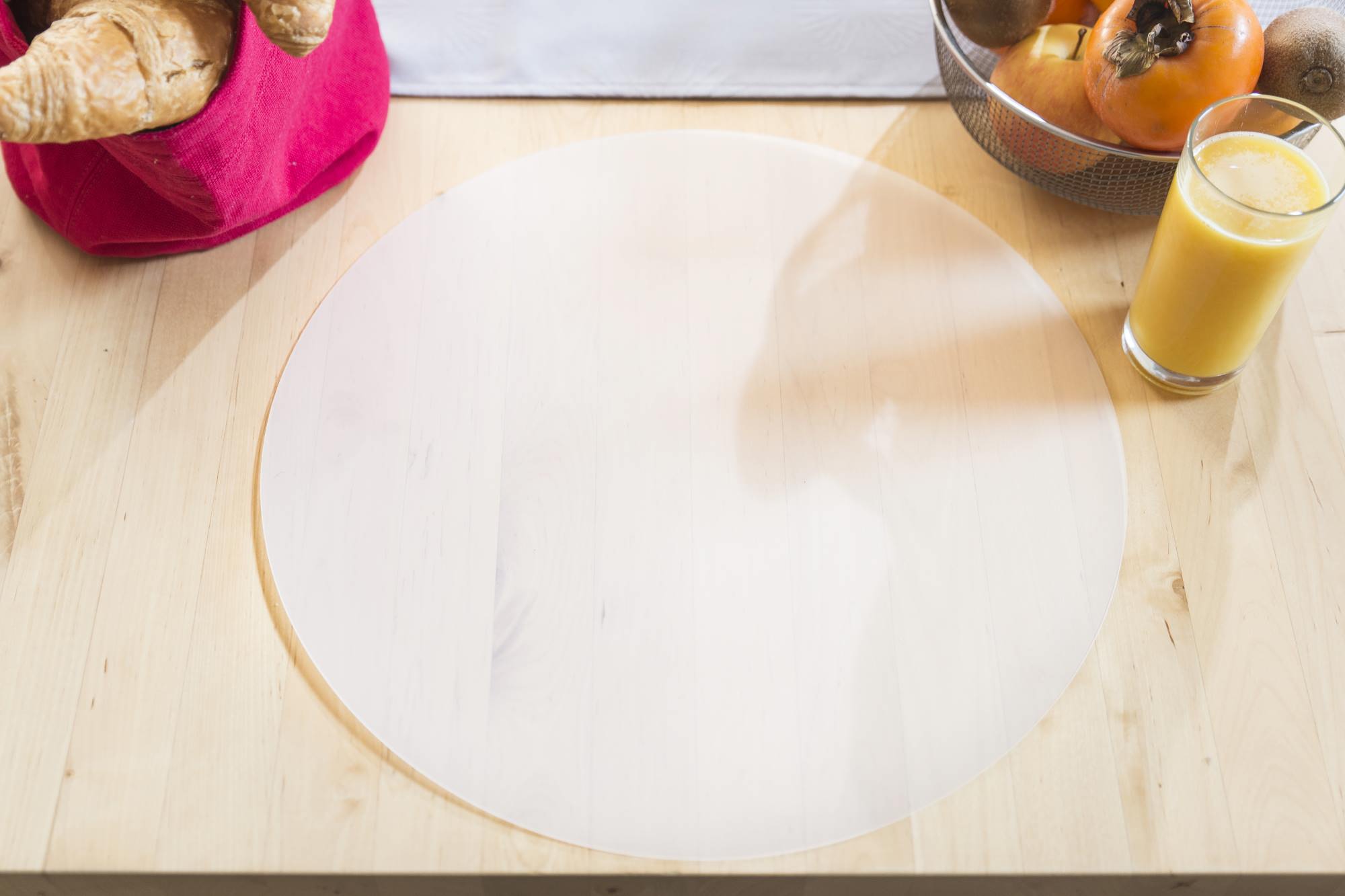 Tischset rund transparent