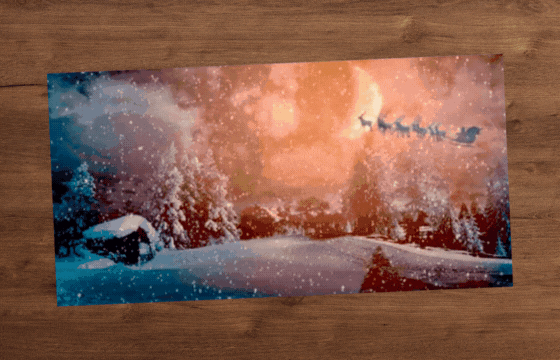 Lenticular-Weihnachtskarten von Vogt - Animation und 3D